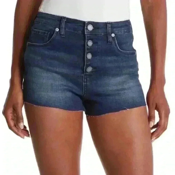 BLANKNYC The Lenox High Waisted Cutoff Denim Shorts in Wherever You Go Sz 26 NWT - Picture 2 of 10
